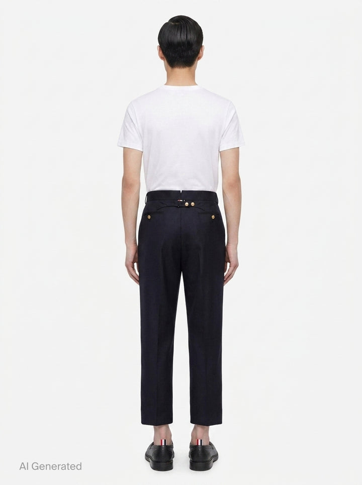 Back Strap Trousers | Thom Browne | Club21 - back