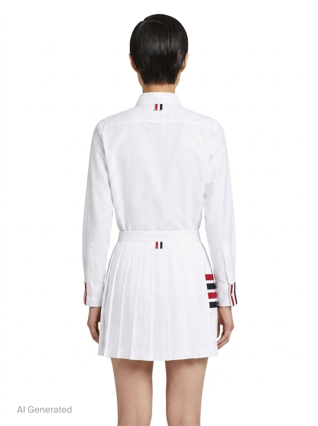Button-Down Oxford Cotton Shirt | Thom Browne | Club21 - back