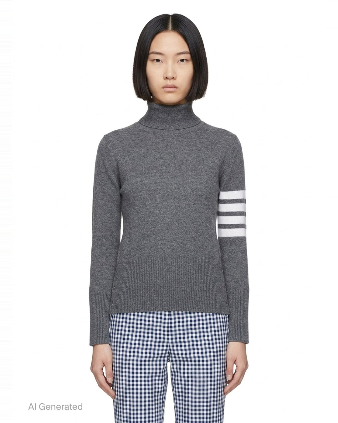 Cashmere Turtleneck Sweater | Thom Browne | Club21 - front