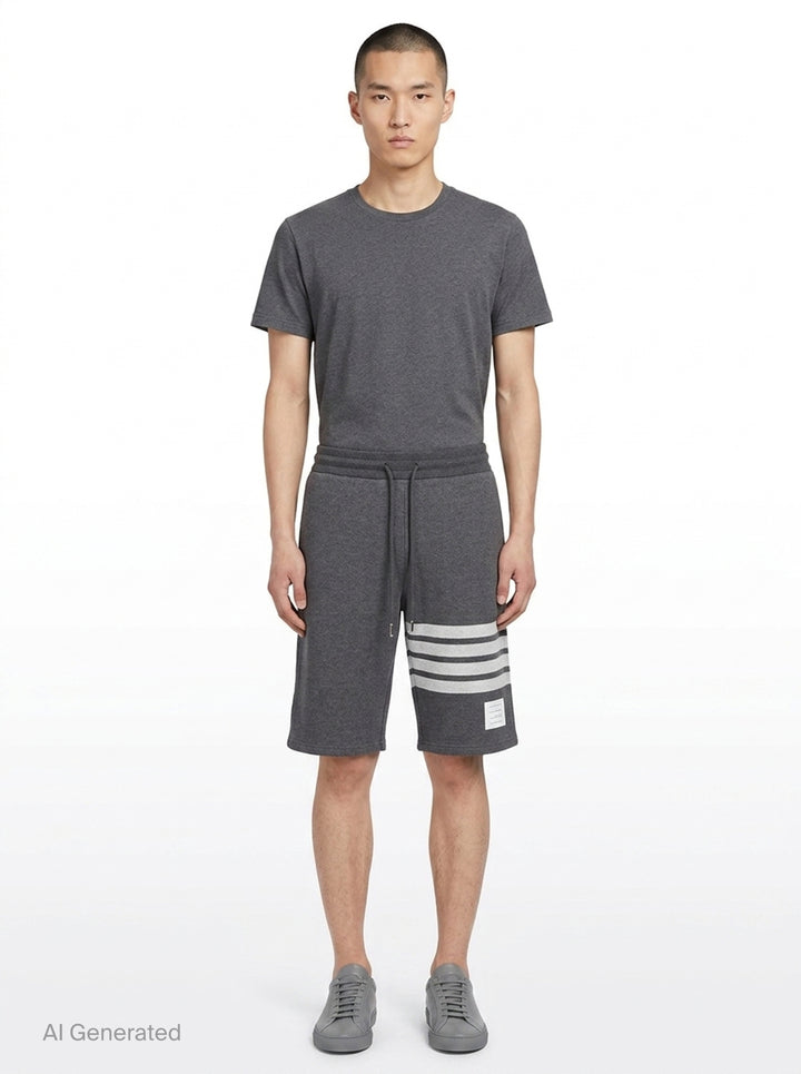 Classic 4-Bar Sweat Shorts | Thom Browne | Club21 - front