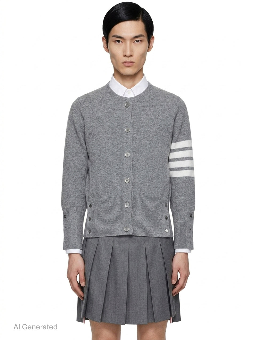 Classic Cashmere 4-Bar Cardigan | Thom Browne | Club21 - front