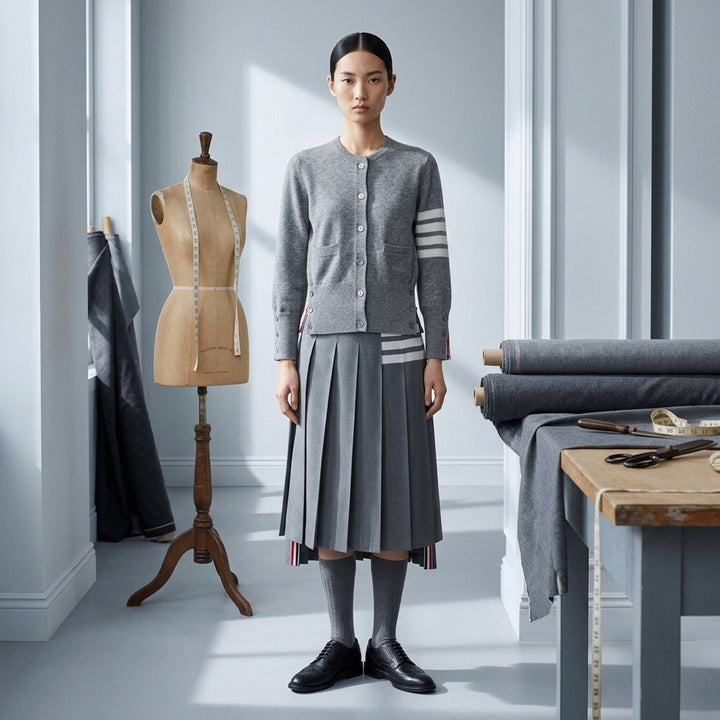 Classic Cashmere 4-Bar Cardigan | Thom Browne | Club21 - lifestyle