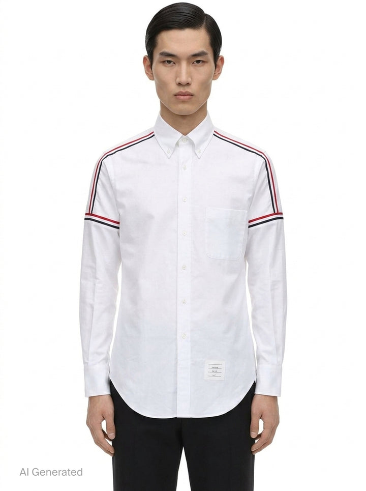 Classic Fit Long Sleeve Shirt | Thom Browne | Club21 - front