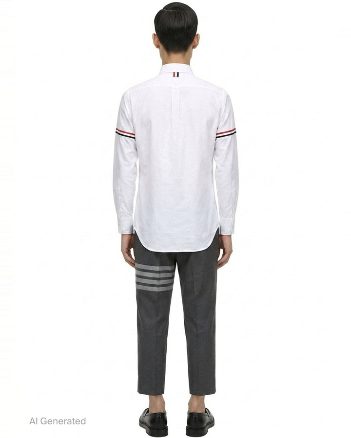 Classic Fit Long Sleeve Shirt | Thom Browne | Club21 - back