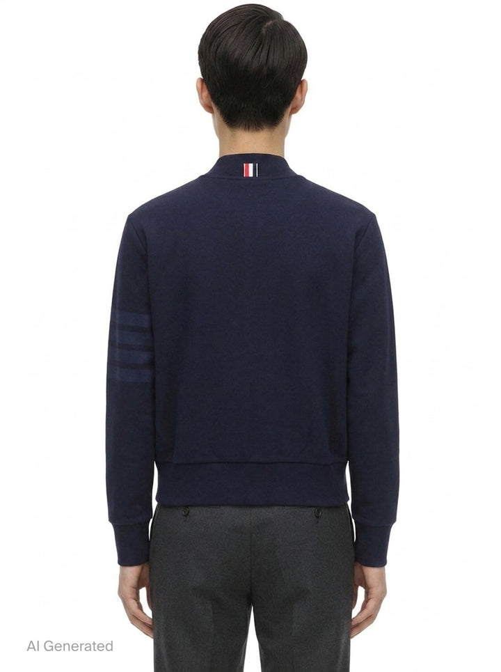 Classic Loopback 4-Bar Bomber | Thom Browne | Club21 - back