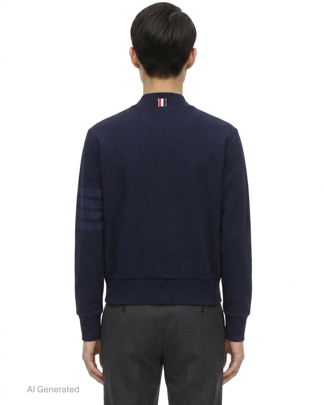 Classic Loopback 4-Bar Bomber | Thom Browne | Club21 - back