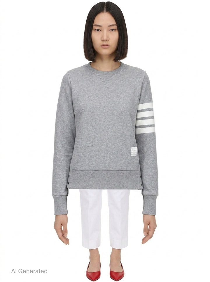 Classic Loopback 4-Bar Sweatshirt | Thom Browne | Club21 - front