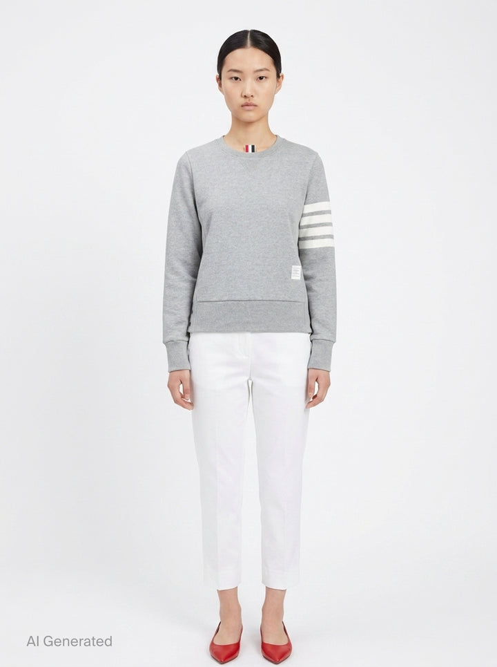Classic Loopback 4-Bar Sweatshirt | Thom Browne | Club21 - front