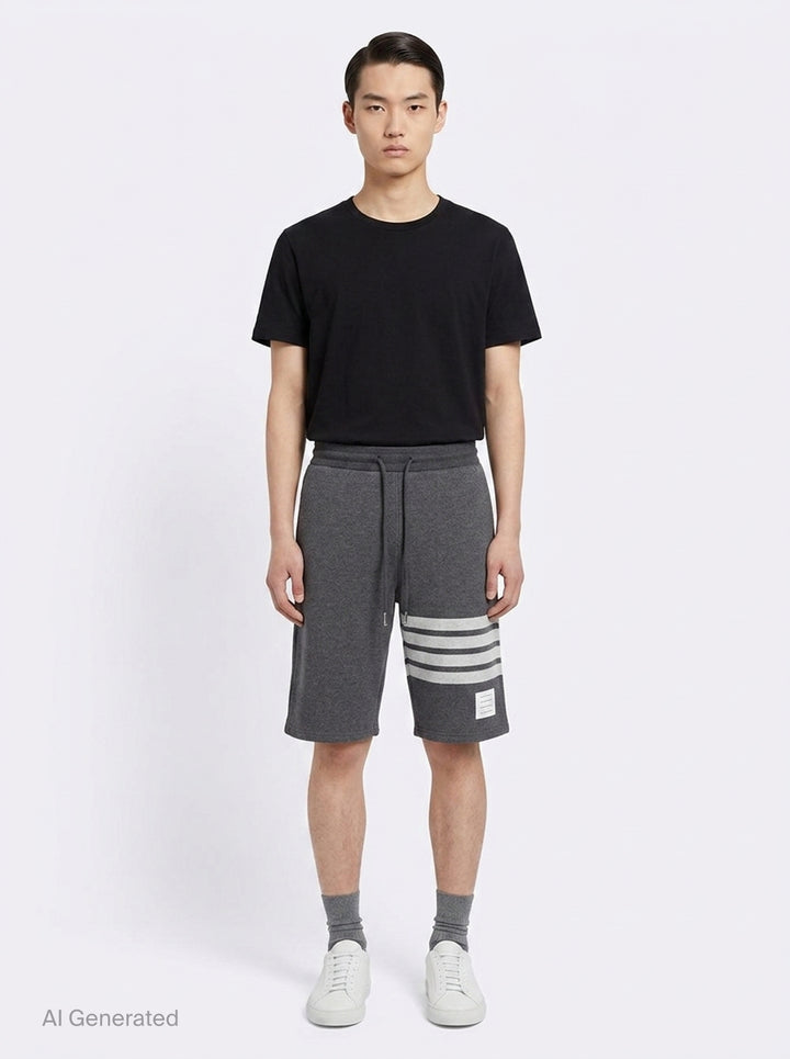 Classic Loopback 4-Bar Sweatshorts | Thom Browne | Club21 - front