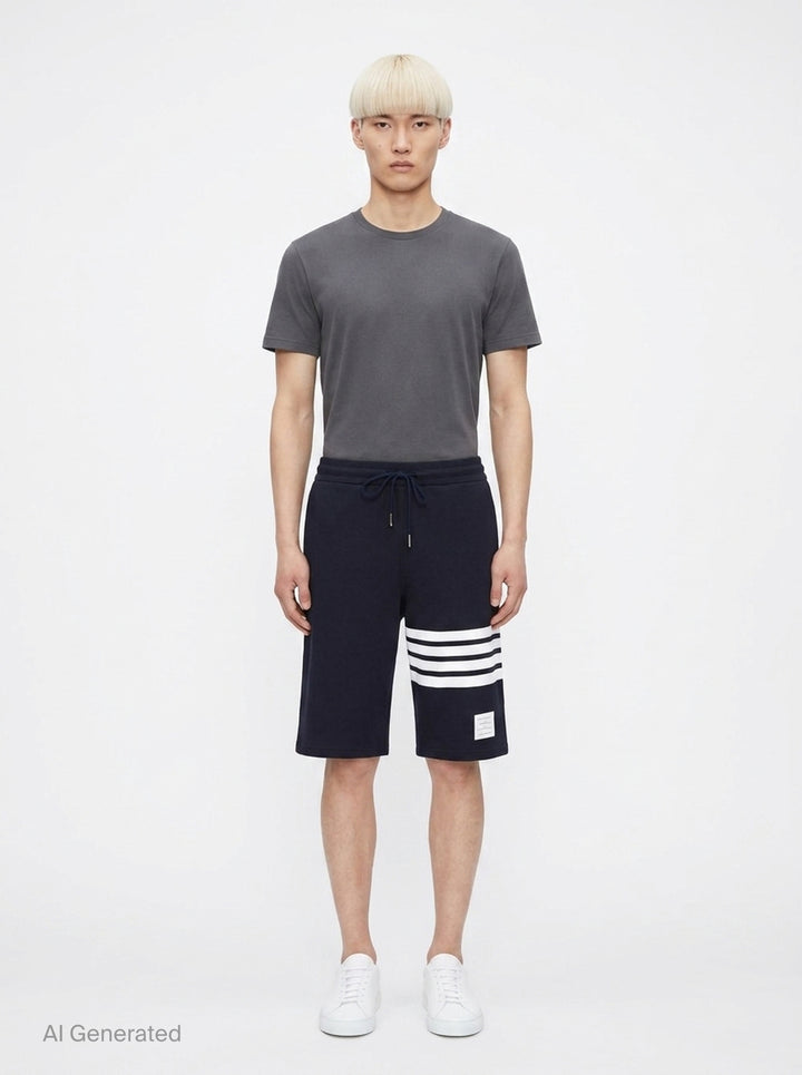 Classic Loopback 4-Bar Sweatshorts | Thom Browne | Club21 - front