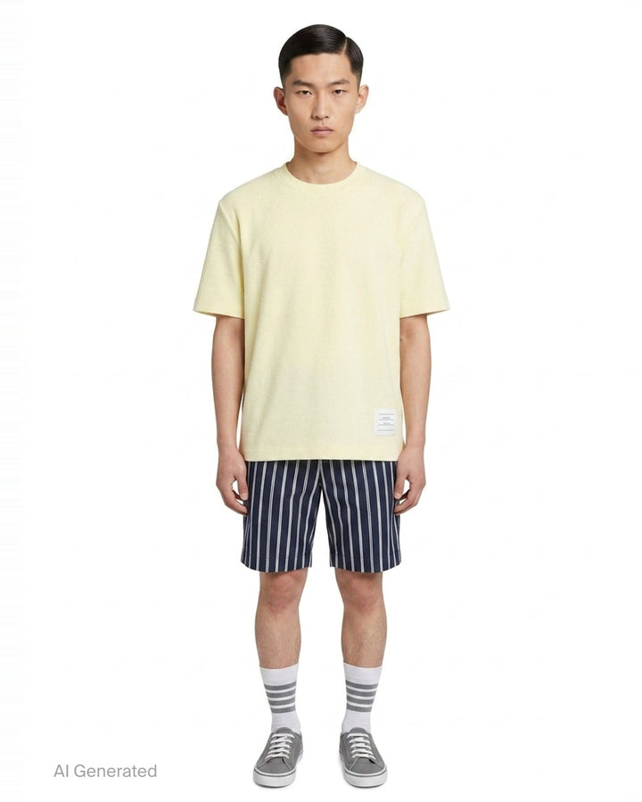 Classic Piqué 4-Bar Tee | Thom Browne | Club21 - front