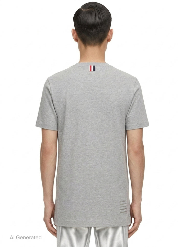 Classic Piqué 4-Bar Tee | Thom Browne | Club21 - back