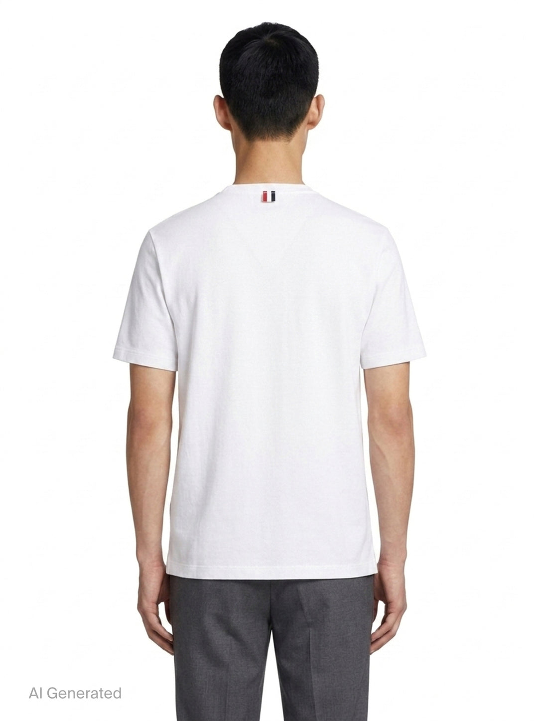 Classic Piqué 4-Bar Tee | Thom Browne | Club21 - back