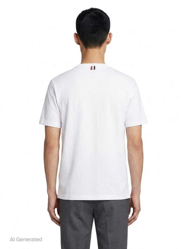 Classic Piqué 4-Bar Tee | Thom Browne | Club21 - back