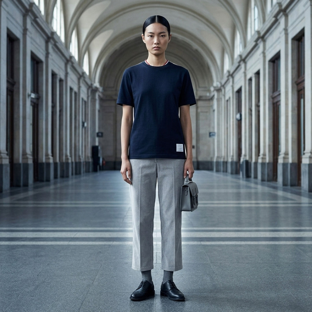 Classic Piqué 4-Bar Tee | Thom Browne | Club21 - lifestyle