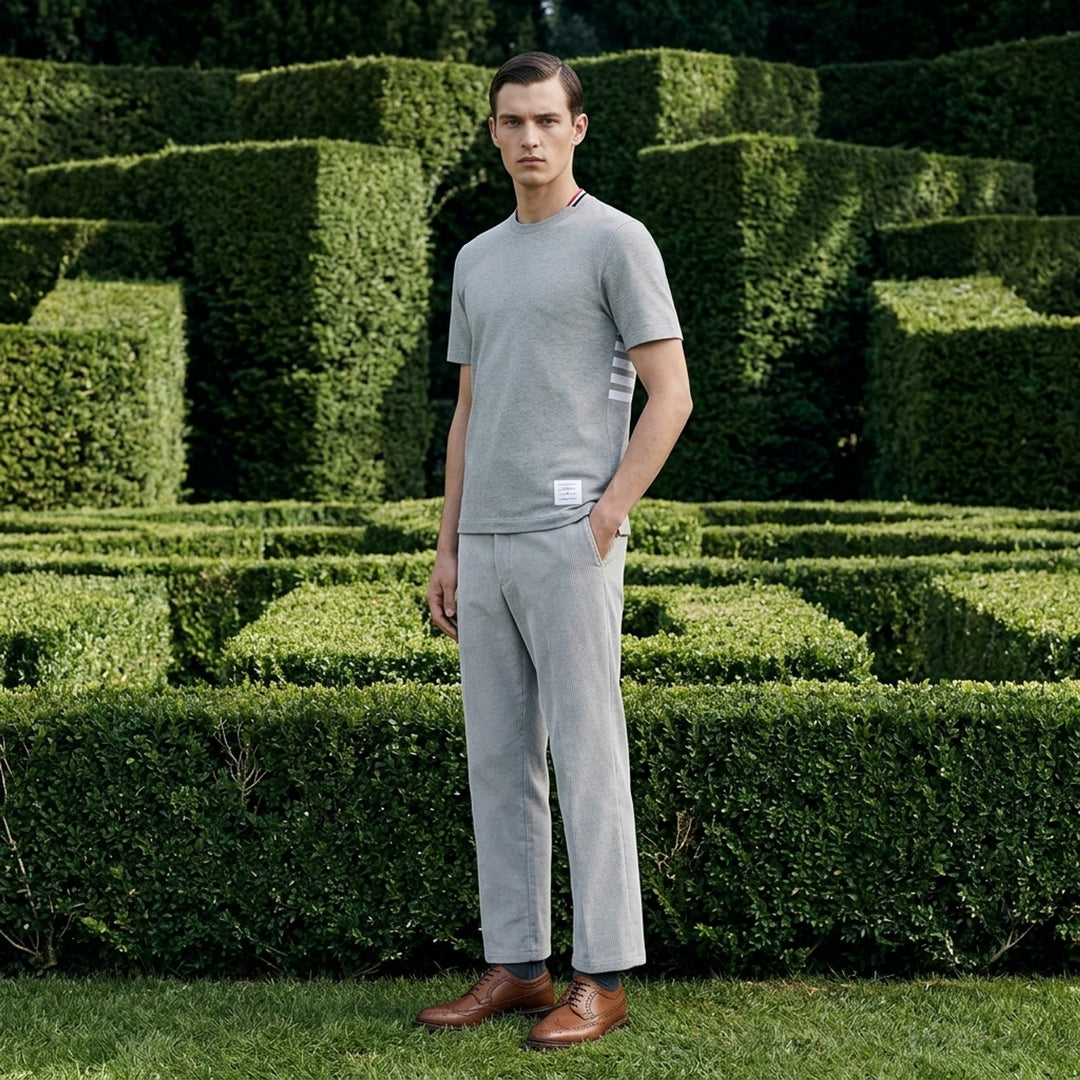 Classic Piqué 4-Bar Tee | Thom Browne | Club21 - lifestyle