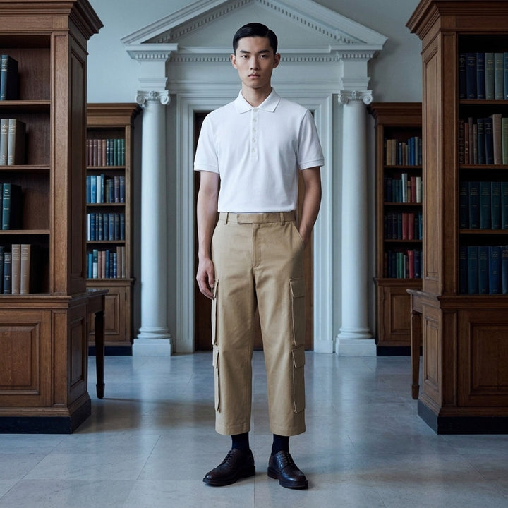 Classic Pique Stripe Relaxed Polo | Thom Browne | Club21 - lifestyle