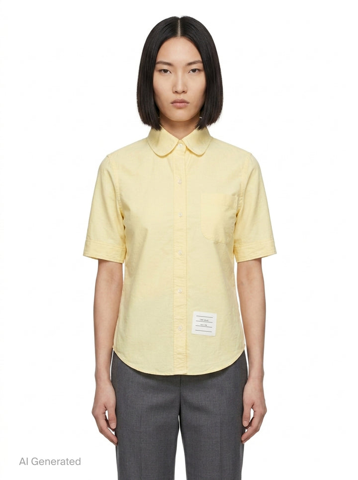 Classic Short Sleeve Shirt | Thom Browne | Club21 - front
