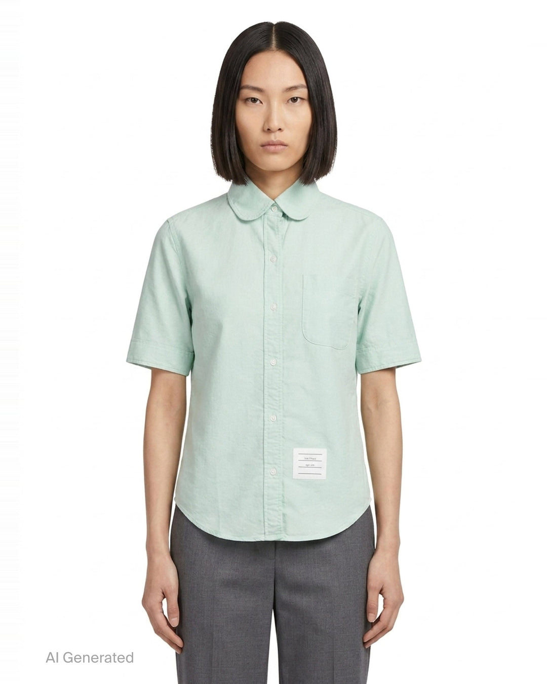 Classic Short Sleeve Shirt | Thom Browne | Club21 - front