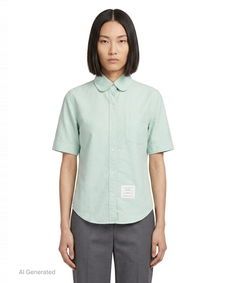 Classic Short Sleeve Shirt | Thom Browne | Club21 - front