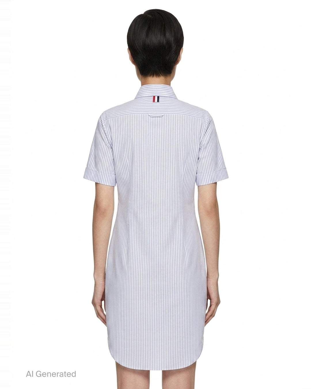 Classic Short Sleeve Shirt Dress | Thom Browne | Club21 - back