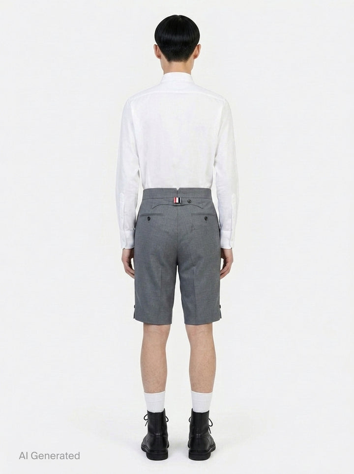 Classic Twill Backstrap Shorts | Thom Browne | Club21 - back