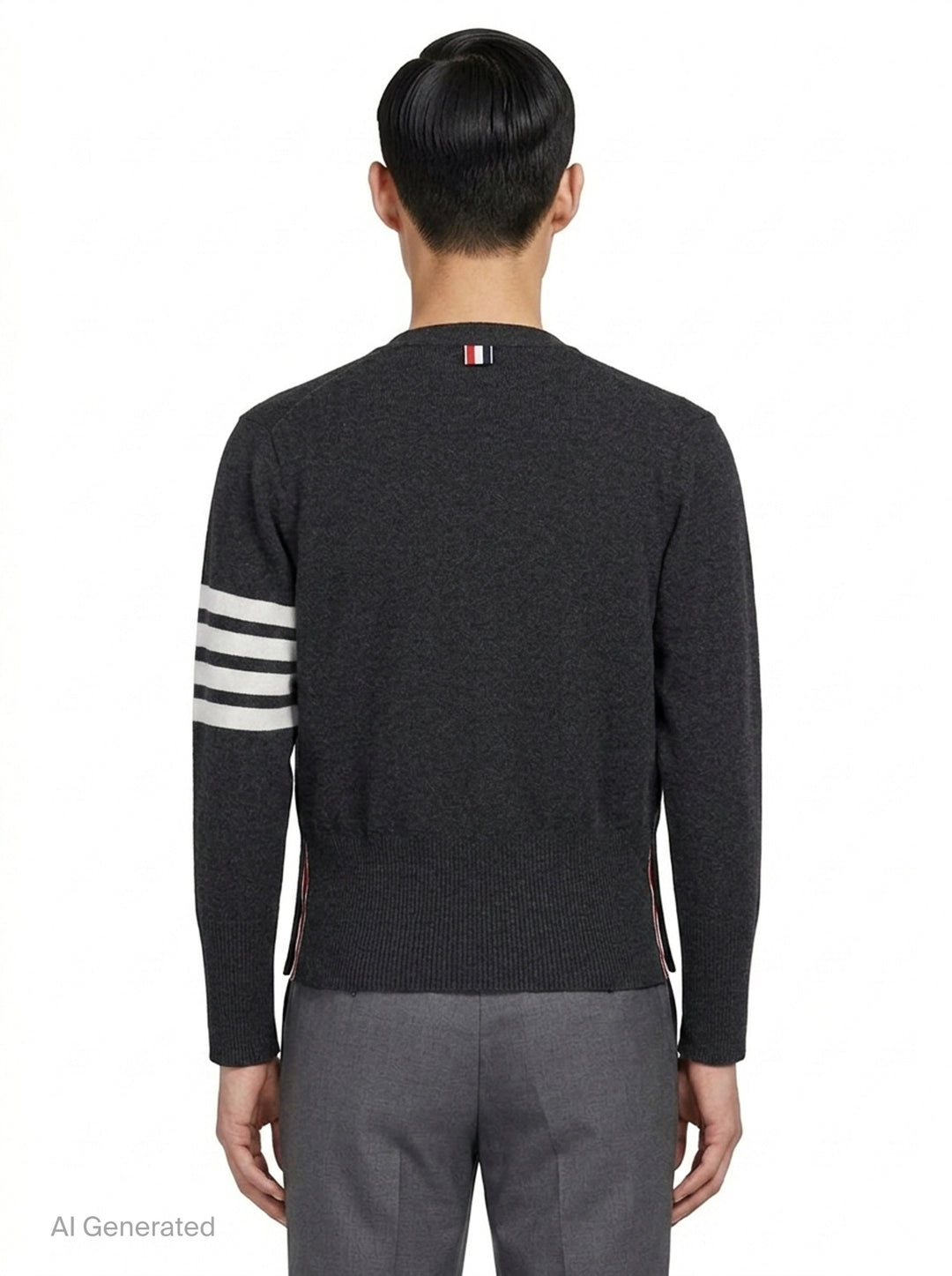 Classic V-Neck Cardigan | Thom Browne | Club21 - back