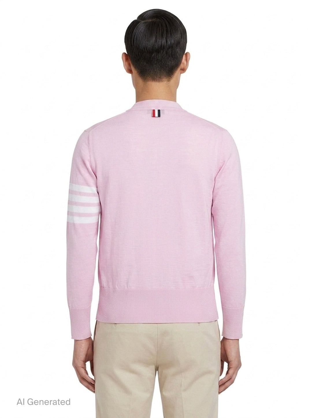 Classic V-Neck Cardigan | Thom Browne | Club21 - back