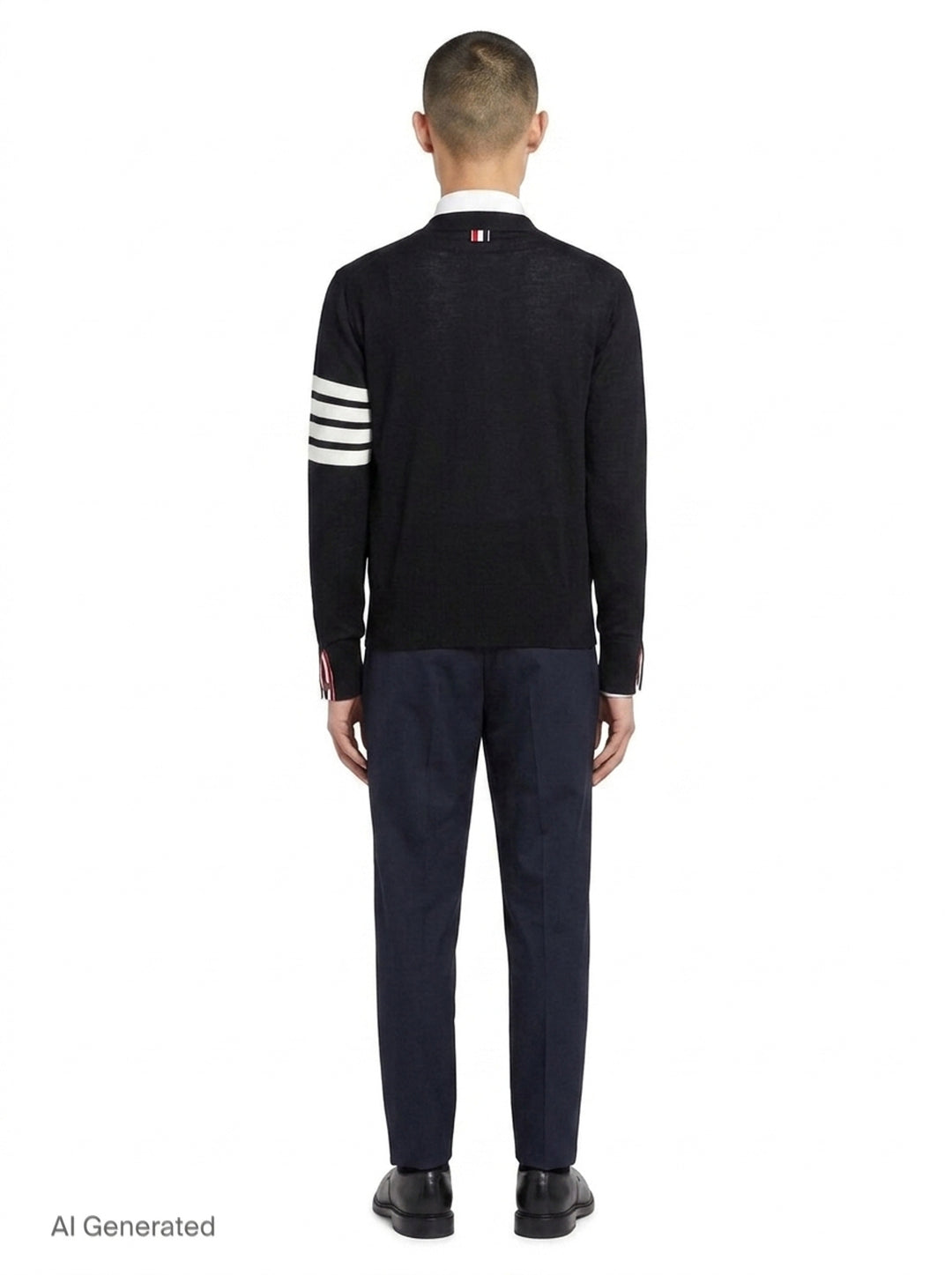 Classic V-Neck Cardigan | Thom Browne | Club21 - back