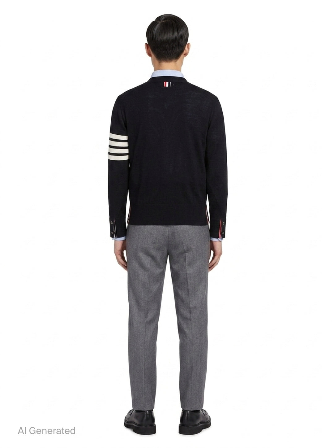 Classic V-Neck Cardigan | Thom Browne | Club21 - back