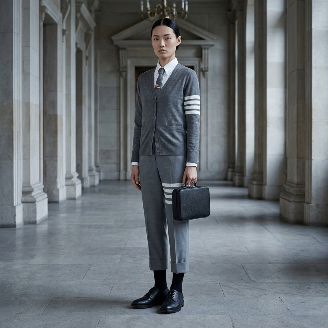 Classic V-Neck Cardigan | Thom Browne | Club21 - lifestyle