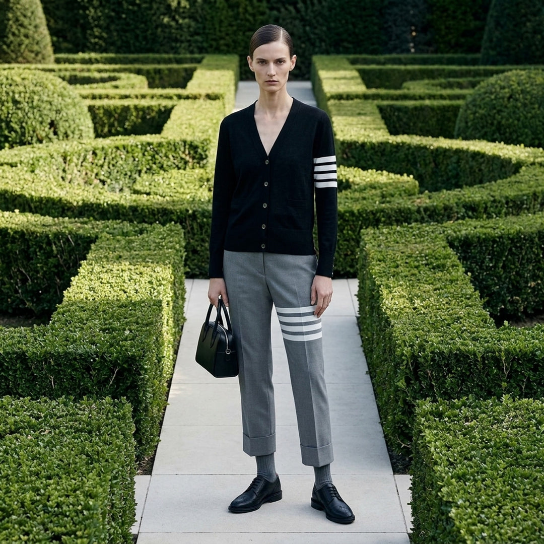 Classic V-Neck Cardigan | Thom Browne | Club21 - lifestyle