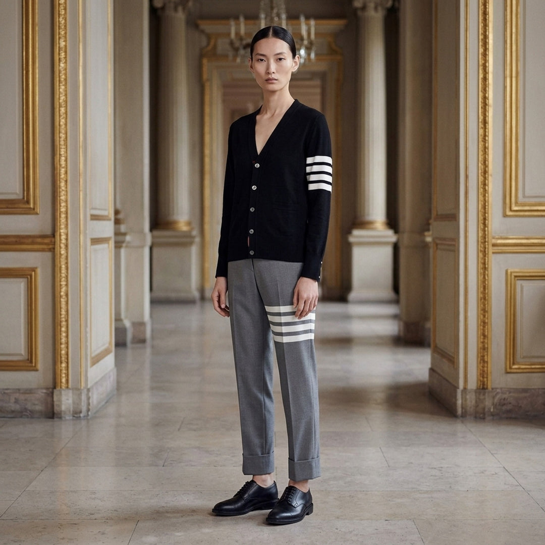 Classic V-Neck Cardigan | Thom Browne | Club21 - lifestyle