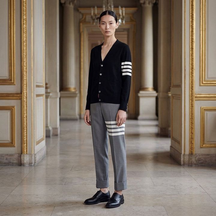 Classic V-Neck Cardigan | Thom Browne | Club21 - lifestyle