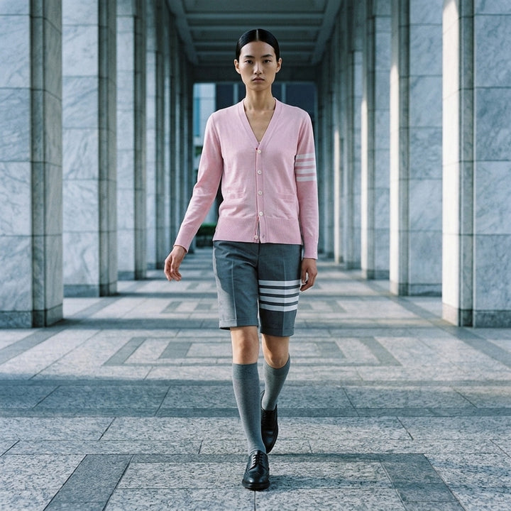 Classic V-Neck Cardigan | Thom Browne | Club21 - lifestyle