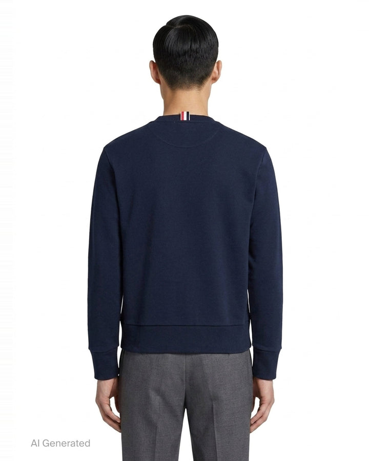 Colorblock Crewneck Pullover | Thom Browne | Club21 - back