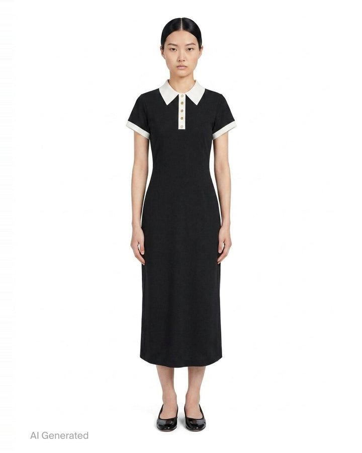 Couture Sleeve Polo Dress | Thom Browne | Club21 - front