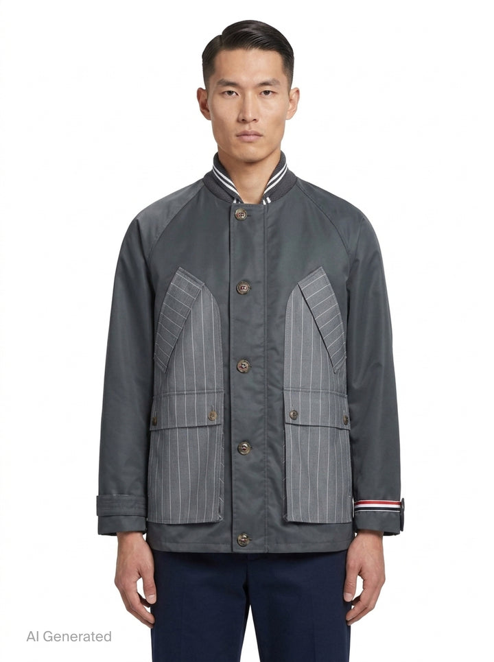 Cropped Field Jacket | Thom Browne | Club21 - front