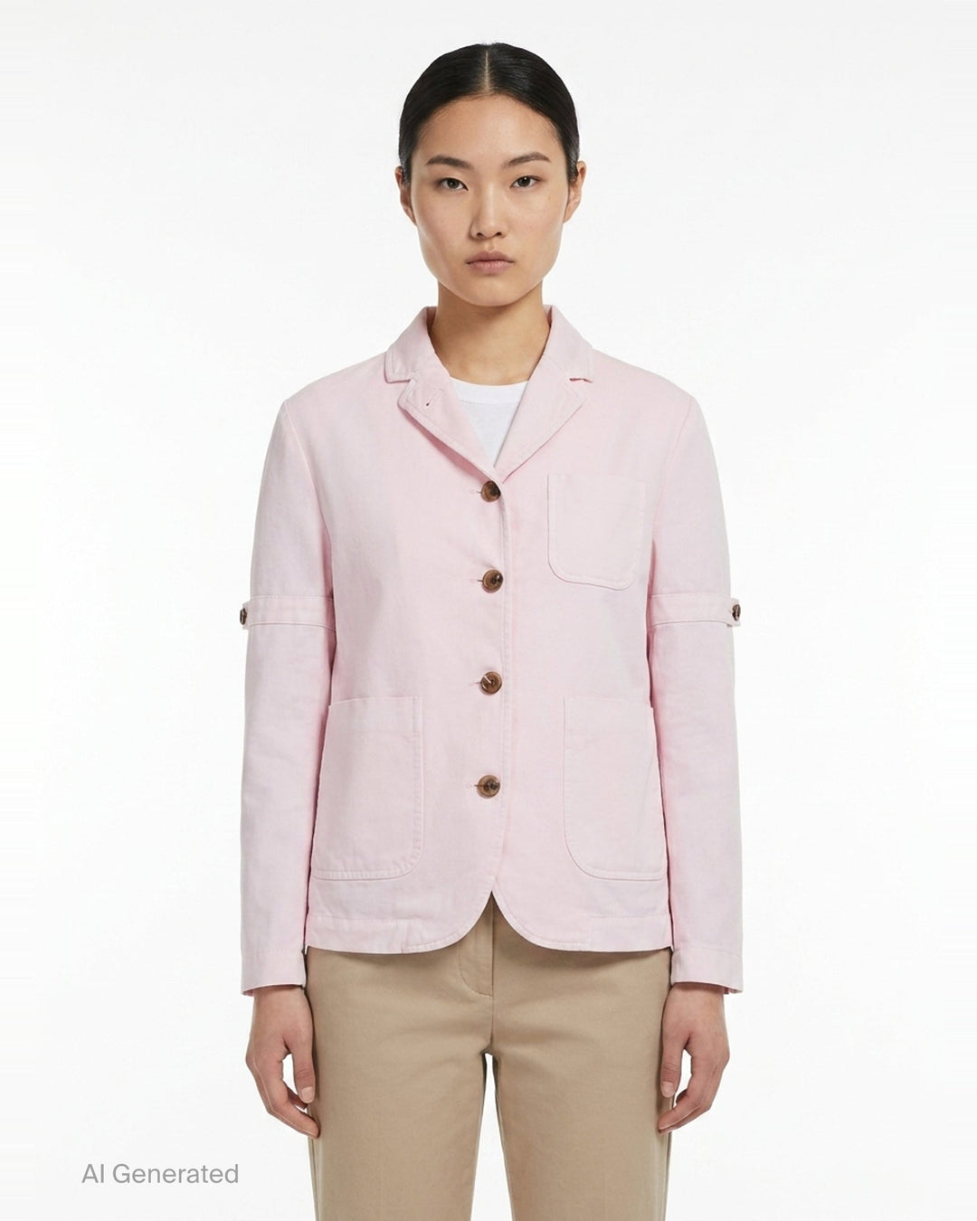 Cropped Sack Patch Pocket Jacket | Thom Browne | Club21 - front
