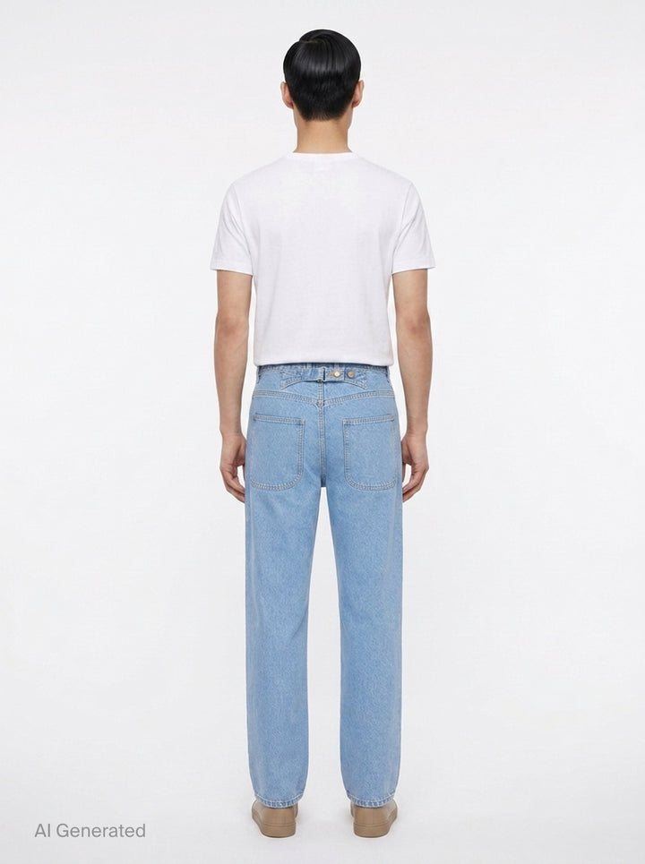 Denim 5-Pocket Trousers | Thom Browne | Club21 - back