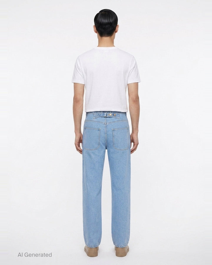 Denim 5-Pocket Trousers | Thom Browne | Club21 - back