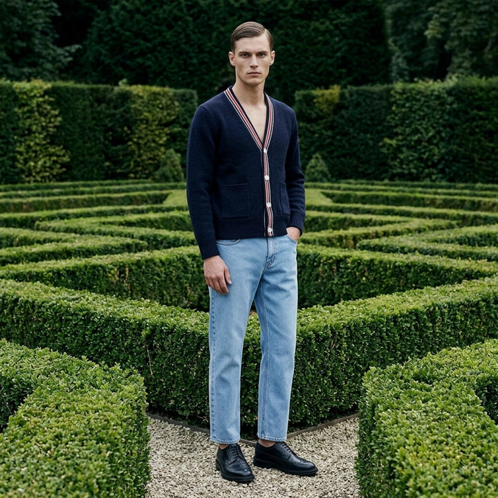 Donegal Wool V-Neck Cardigan | Thom Browne | Club21 - lifestyle