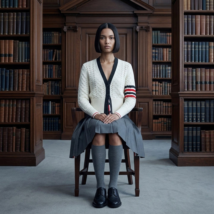 Dropped Back Pleated Mini Skirt | Thom Browne | Club21 - lifestyle
