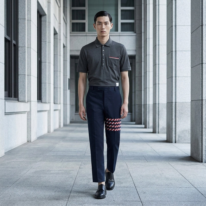 Fine Mercerized Pocket Polo | Thom Browne | Club21 - lifestyle