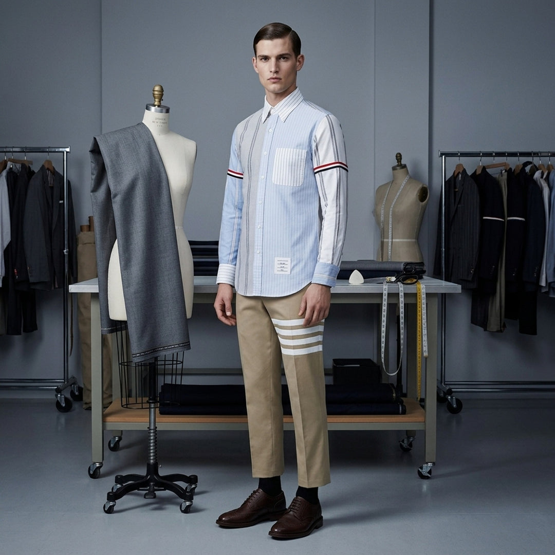 Funmix Long Sleeve Button-Down Shirt | Thom Browne | Club21 - lifestyle
