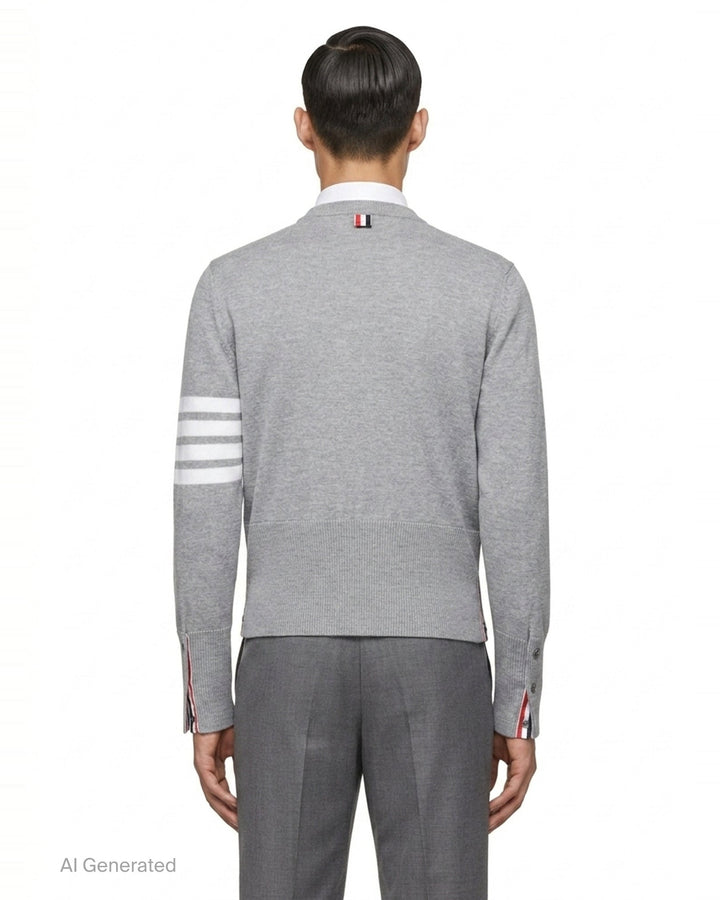 Hector Icon Intarsia Pullover | Thom Browne | Club21 - back