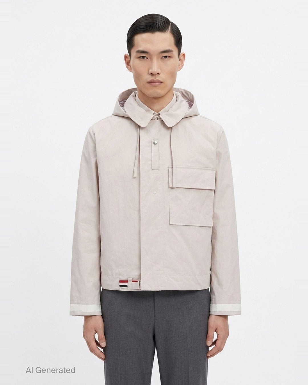 Hooded Mariner Jacket | Thom Browne | Club21 - front