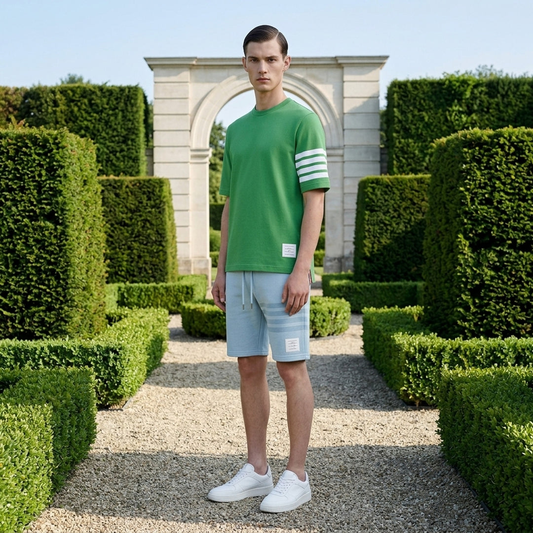 Jersey 4-Bar Short Sleeve Tee | Thom Browne | Club21 - lifestyle