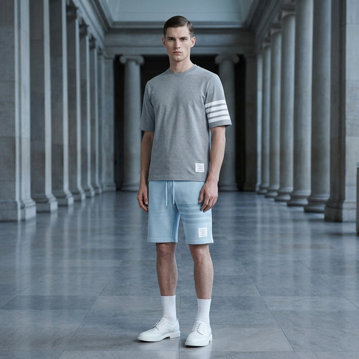Jersey 4-Bar Short Sleeve Tee | Thom Browne | Club21 - lifestyle