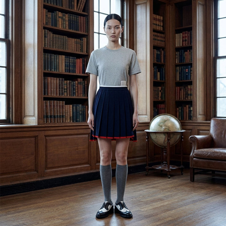 Jersey Relaxed Side Slit Tee | Thom Browne | Club21 - lifestyle